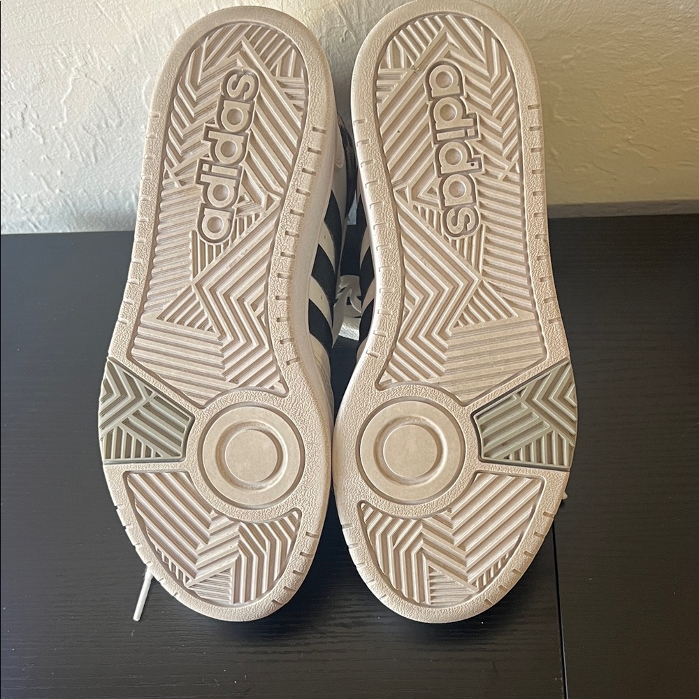 Adidas White and Black Sneakers with Leopard Detail - Picture 7 of 10